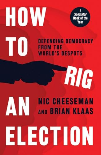 Book cover: “How to Rig an Election” with pointing hand graphic.