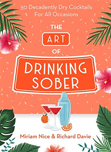 Book cover with tropical flowers, cocktail glasses, and bold orange text.