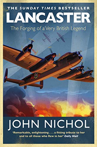 Book cover: "Lancaster" with illustration of WWII bomber aircraft in flight.