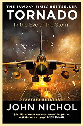 Book cover: "Tornado" by John Nichol, featuring a fighter jet in storm clouds.