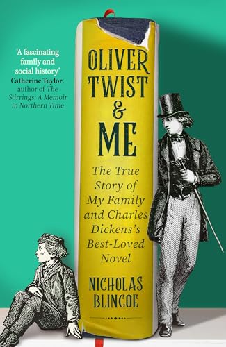 Book cover featuring a yellow spine, Dickens portrait, and young boy.