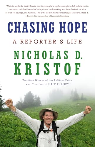 Book cover: "Chasing Hope," featuring a man with arms raised in a field.