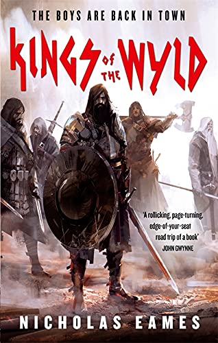Book cover: armored fantasy figures with swords, titled "Kings of the Wyld.