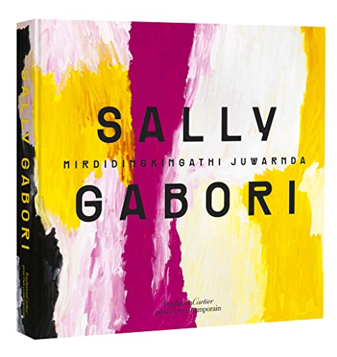 Book cover for "Sally Gabori" with bold text and colorful abstract paint.