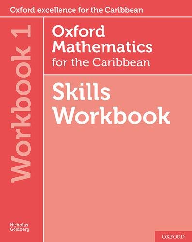 Red textbook cover with white text: “Oxford Mathematics for the Caribbean”.
