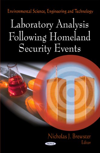 Book cover: "Laboratory Analysis Following Homeland Security Events" with 9/11 imagery.