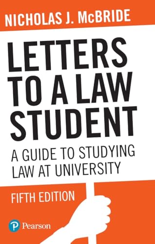 Book cover for Letters to a Law Student by Nicholas J. McBride, fifth edition.