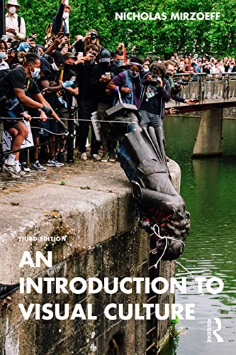 Book cover depicting a crowd gathered around a toppled statue.