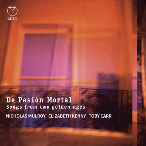 CD cover with blurred window and text: "De Pasión Mortal" and artist names.