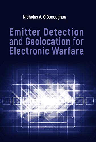 Book cover: "Emitter Detection and Geolocation for Electronic Warfare" with circuit design.