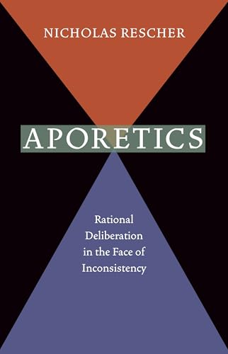 Book cover: "Aporetics" by Nicholas Rescher, with geometric design.