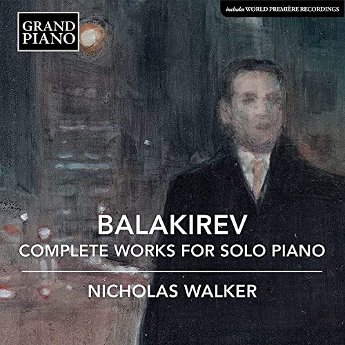 CD cover featuring a portrait of composer Mili Balakirev and text.