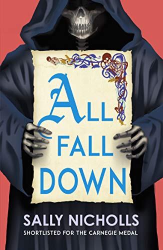Book cover: “All Fall Down” with skeletal figure in a hood.