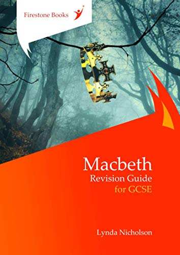 Book cover: "Macbeth" revision guide with a crown image and forest background.