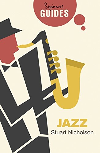 Book cover with abstract illustration of a saxophone player and "Jazz" title.