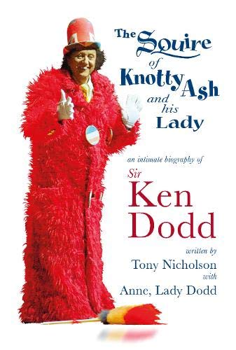 Book cover featuring comedian Ken Dodd in his iconic red coat and hat.