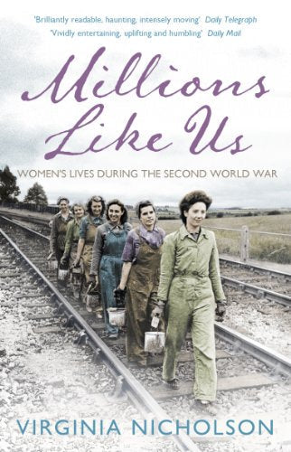 Book cover: women workers on railway tracks during WWII.