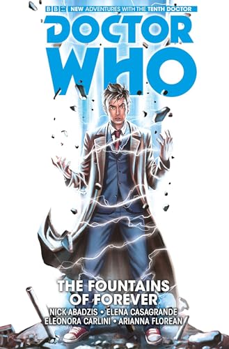 Doctor Who comic book cover featuring the Tenth Doctor with energy effects.