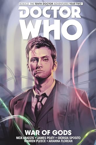 Cover of Doctor Who comic featuring the Tenth Doctor in a suit.