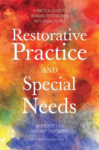 Book cover with colorful watercolor background and bold title text.
