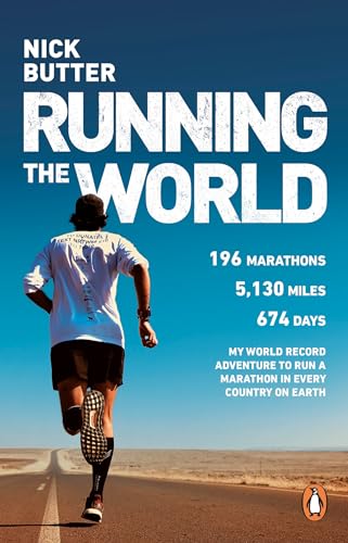 Book cover: runner on a road, text “Running The World” prominent.