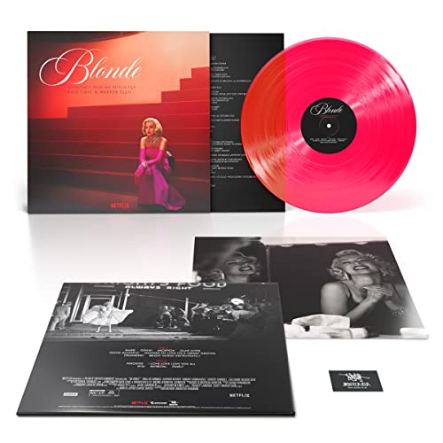 Pink vinyl record and gatefold sleeve for the “Blonde” soundtrack.