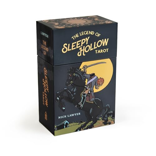 Box set for "The Legend of Sleepy Hollow Tarot" featuring the Headless Horseman.