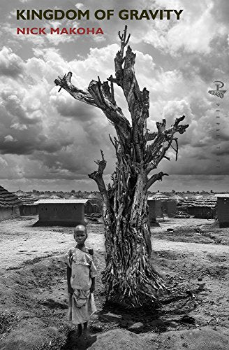 Book cover: a child stands before a large, bare tree and village.