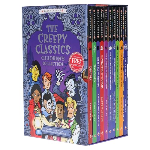 Ten-book set of illustrated classic horror stories for children.