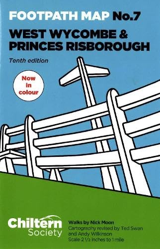 Map cover: footpath routes for West Wycombe & Princes Risborough.