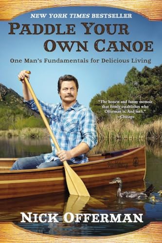 Book cover featuring Nick Offerman in a canoe on a lake.