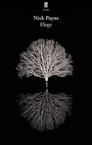 Black book cover with a white, leafless tree and title "Elegy".