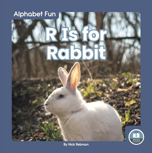 Book cover featuring a white rabbit in a natural setting.