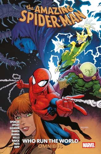 Spider-Man, Green Goblin, and Mary Jane on colorful comic book cover.