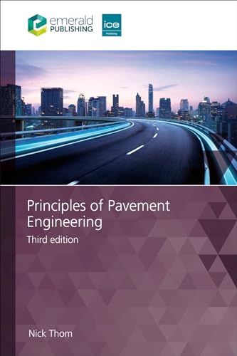Book cover: "Principles of Pavement Engineering," third edition, with city skyline.