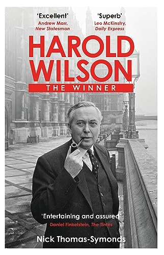 Book cover: Harold Wilson portrait with Houses of Parliament in background.