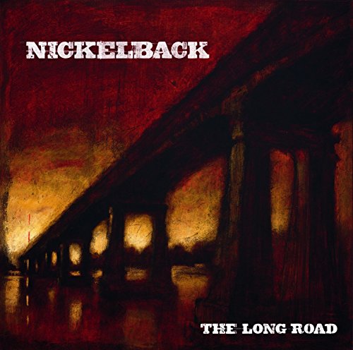 Album cover for Nickelback's The Long Road featuring a dark, stylized bridge.