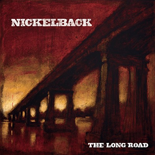 Nickelback album cover, "The Long Road," featuring a weathered bridge.