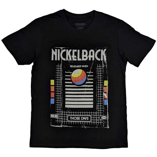 Nickelback band T-shirt, small size, featuring "Those Days VHS" artwork.