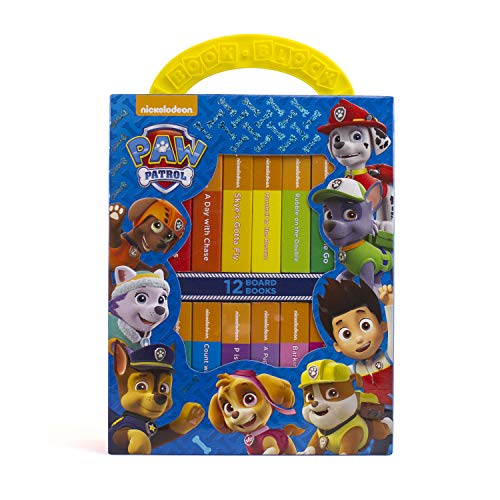 Paw Patrol board book block set with colorful character illustrations.