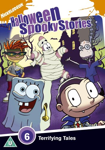 Nicktoons Halloween DVD cover featuring costumed characters and a haunted house.