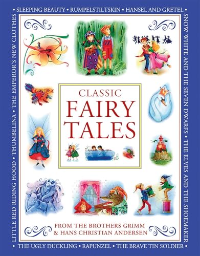 Book cover with illustrations of characters from classic fairy tales.