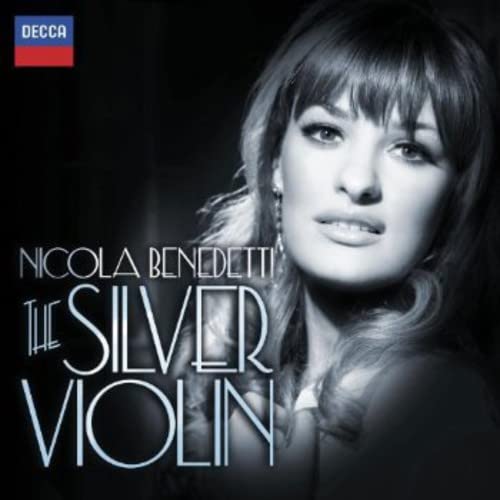 CD cover featuring violinist Nicola Benedetti with silver text.