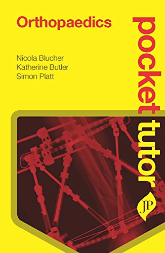 Yellow and red book cover with an image of medical instruments.