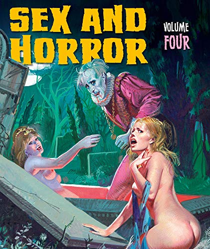 Vintage pulp cover depicting a vampire with two distressed women.