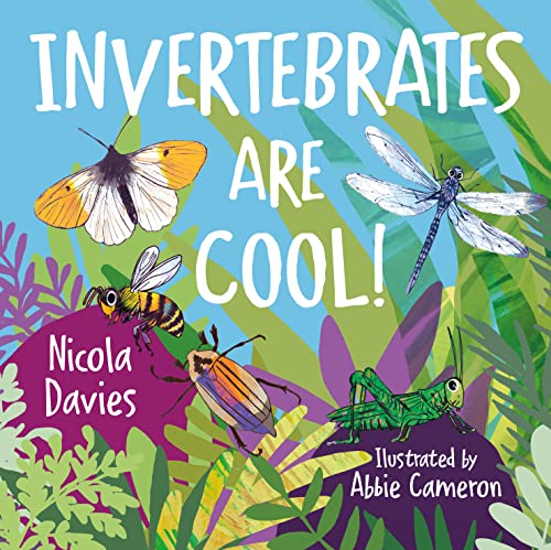 Book cover featuring illustrated insects: butterfly, bee, dragonfly, and grasshopper.