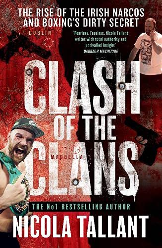 Book cover: “Clash of the Clans” with boxing imagery and guns.