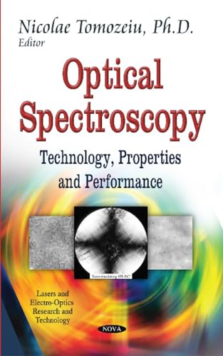 Book cover for "Optical Spectroscopy" with colorful abstract imagery.