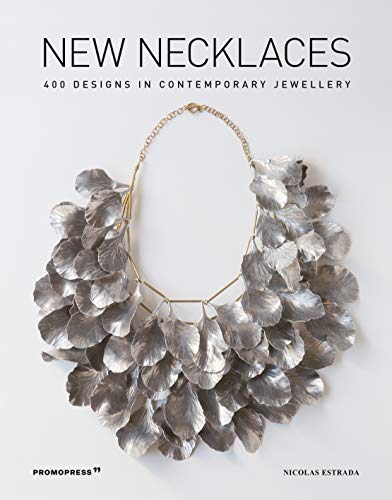 Book cover featuring a silver, floral statement necklace design.