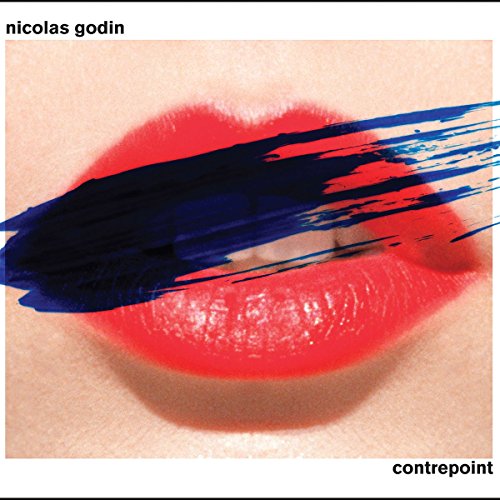 Album cover featuring a close-up of red lips with a black paint stroke.